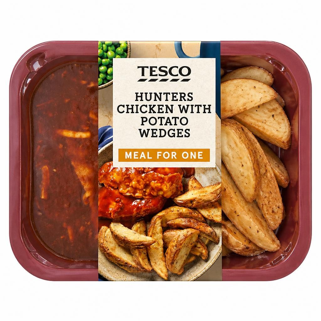 Tesco Hunters Chicken with Potato Wedges 400g