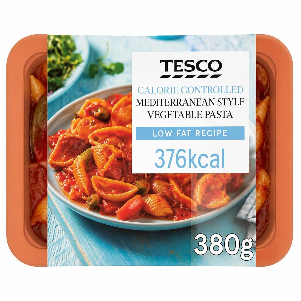 Tesco Calorie Controlled Mediterranean Style Vegetable Pasta 380g