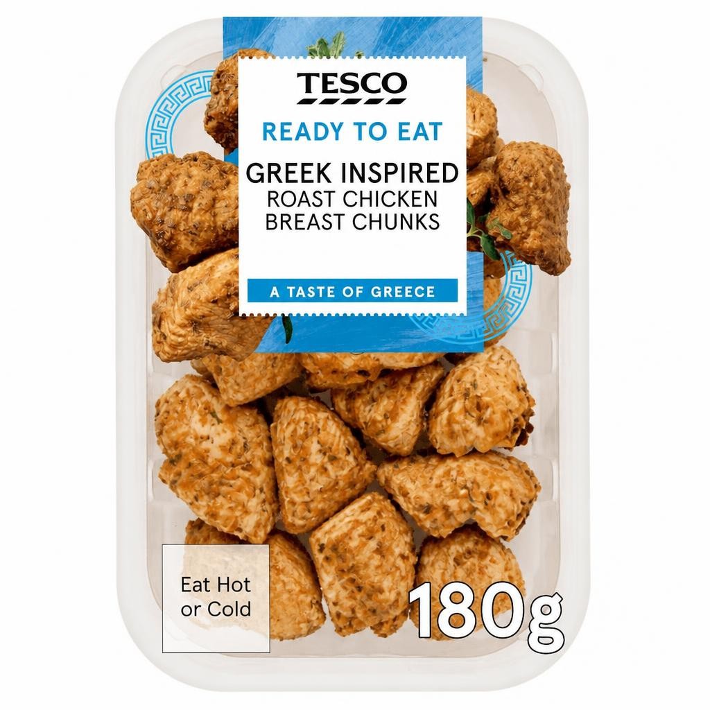 Tesco Greek Inspired Roast Chicken Breast Chunks 180g