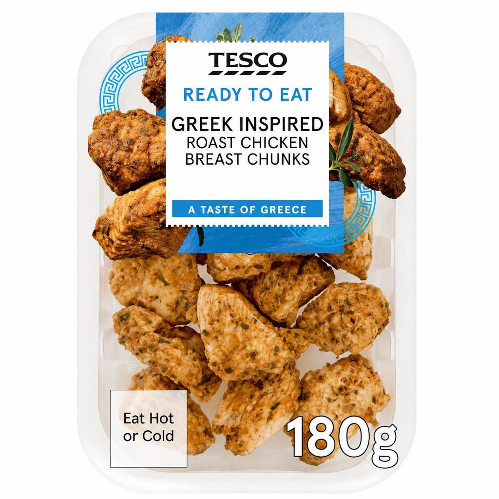 Tesco Greek Inspired Roast Chicken Breast Chunks 180g