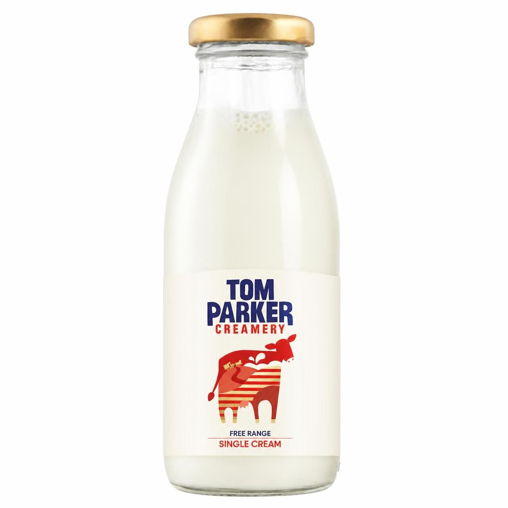 Tom Parker Creamery Free Range Single Cream 250ml