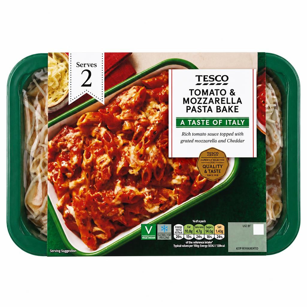 Tesco Tomato & Mozzarella Pasta Bake 750G