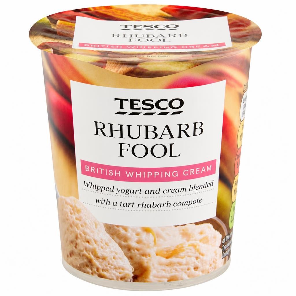 Tesco Rhubarb Fool 114G