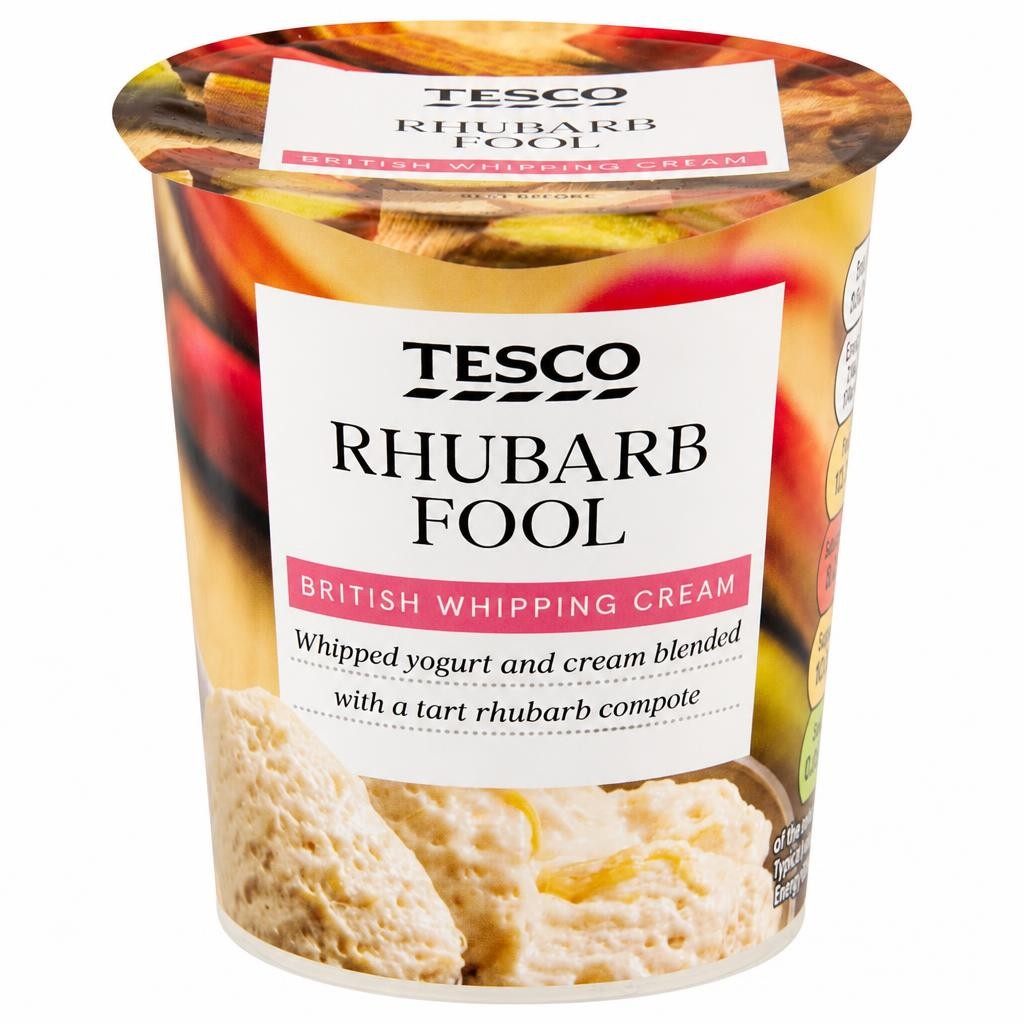 Tesco Rhubarb Fool 114G