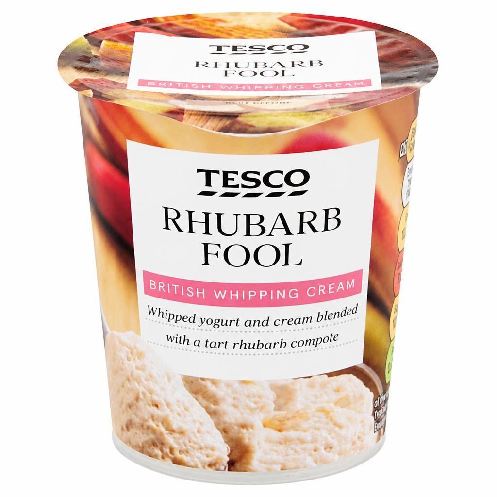 Tesco Rhubarb Fool 114G