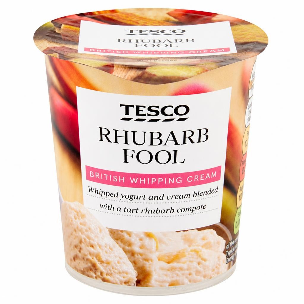 Tesco Rhubarb Fool 114G