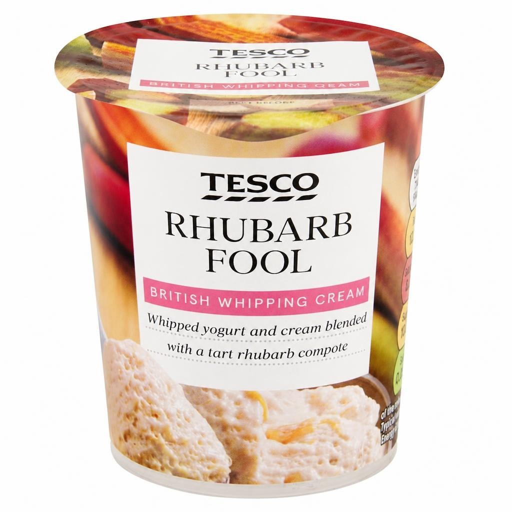 Tesco Rhubarb Fool 114G