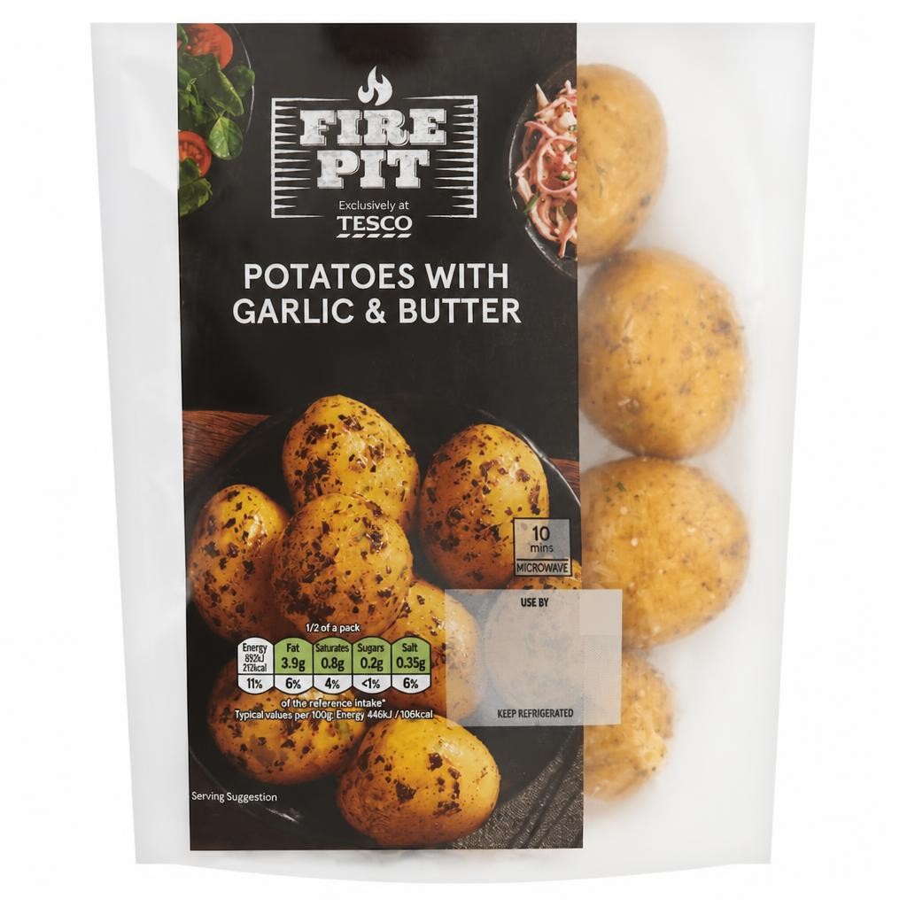 Tesco Potatoes with Garlic Butter 400g