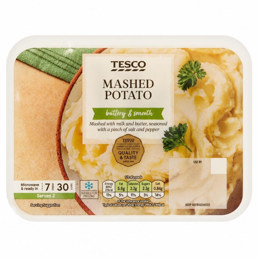 Tesco Mashed Potato 450g