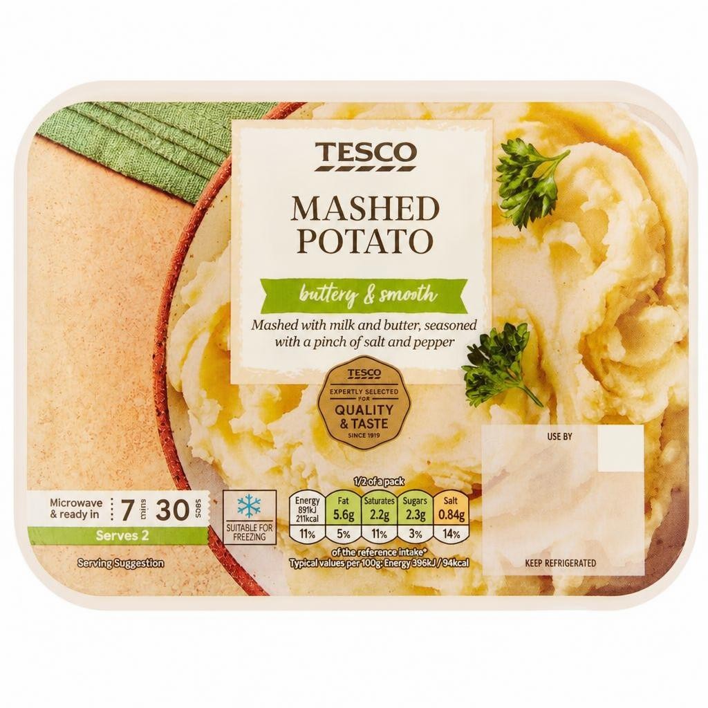 Tesco Mashed Potato 450g