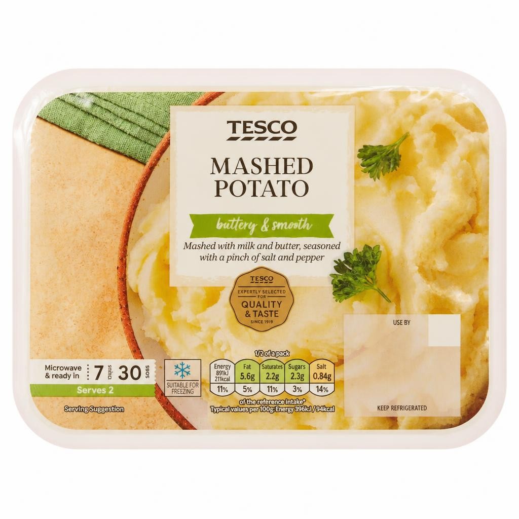 Tesco Mashed Potato 450g