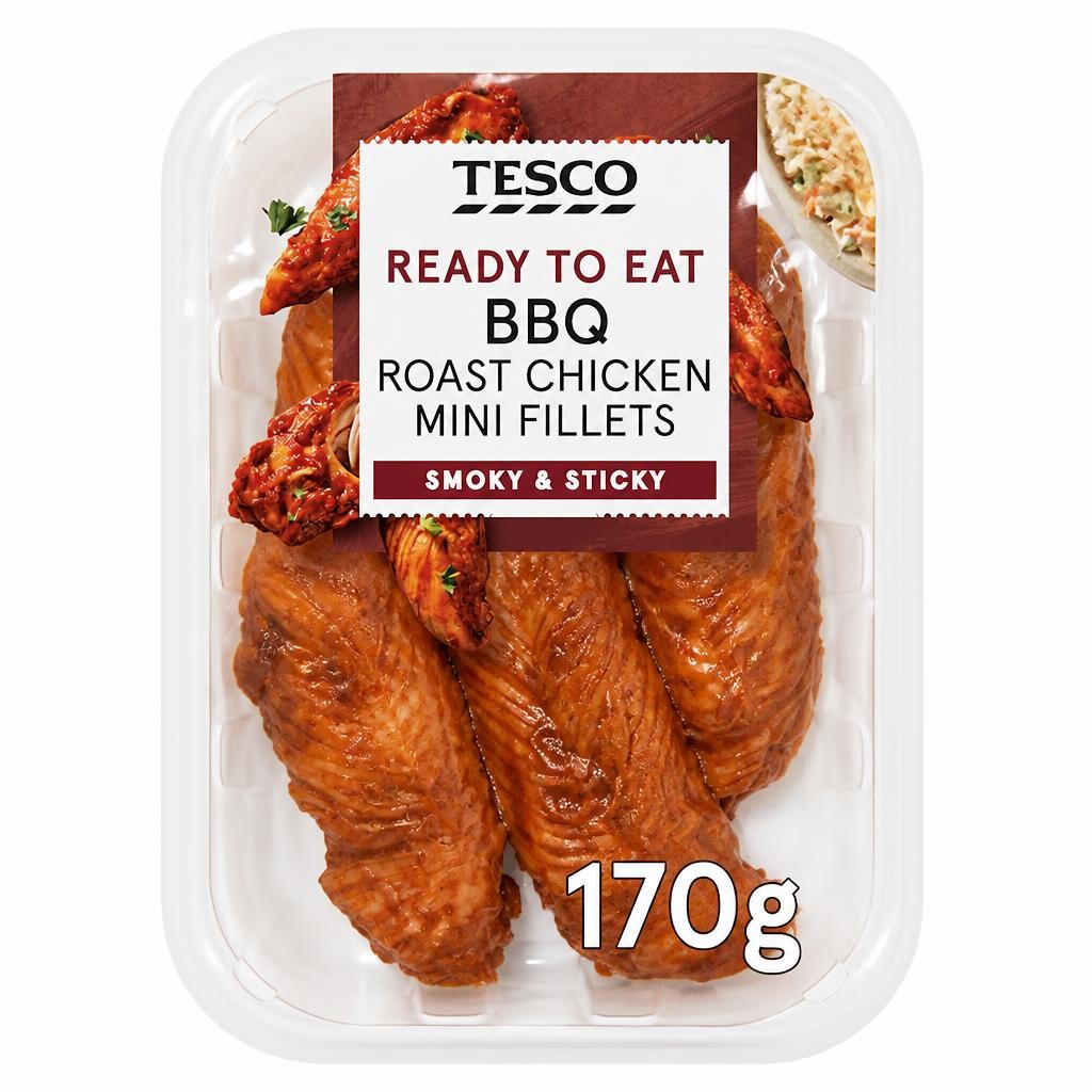 Tesco BBQ Roast Chicken Mini Fillets 170g