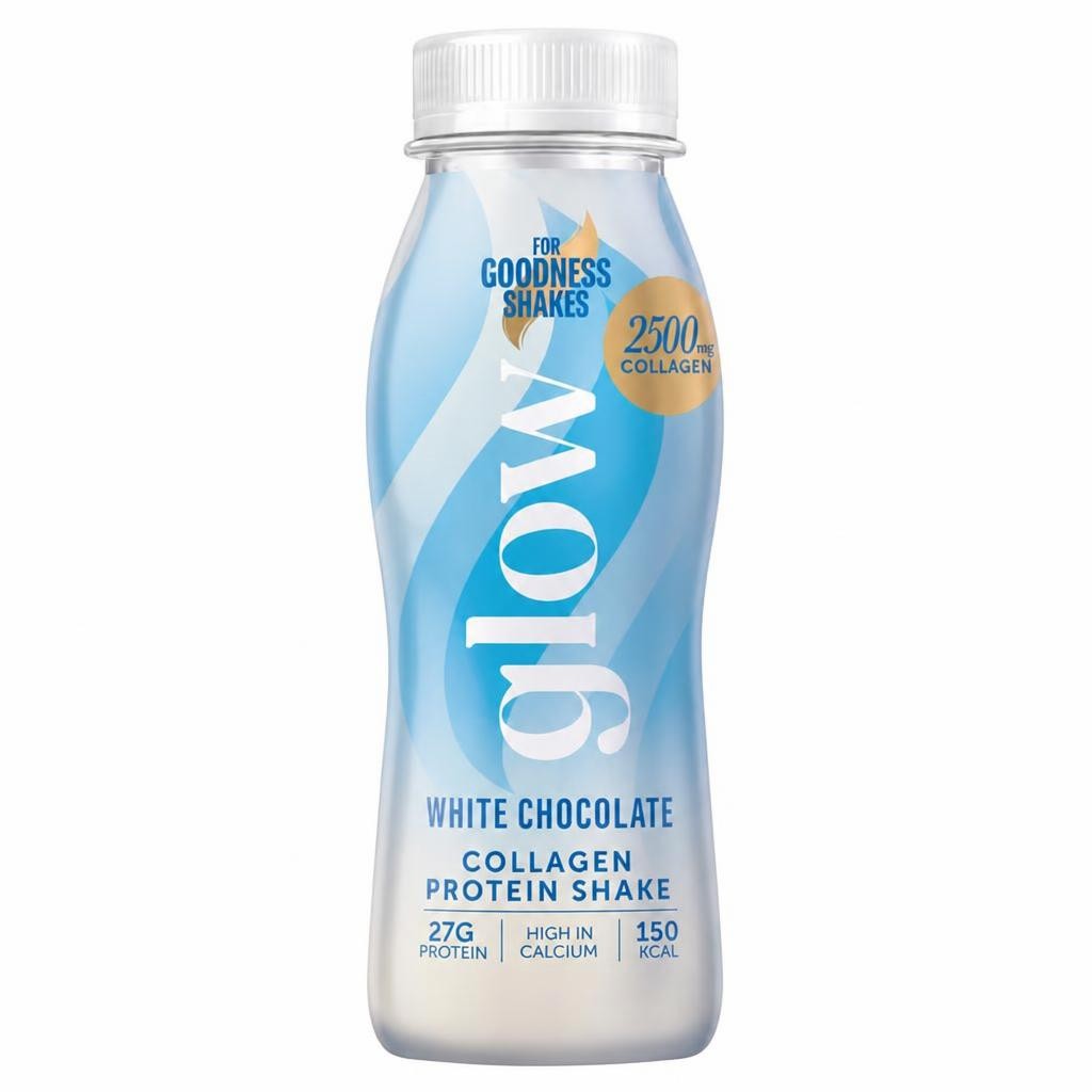 Glow white chocolate collagen protein shake 250ml