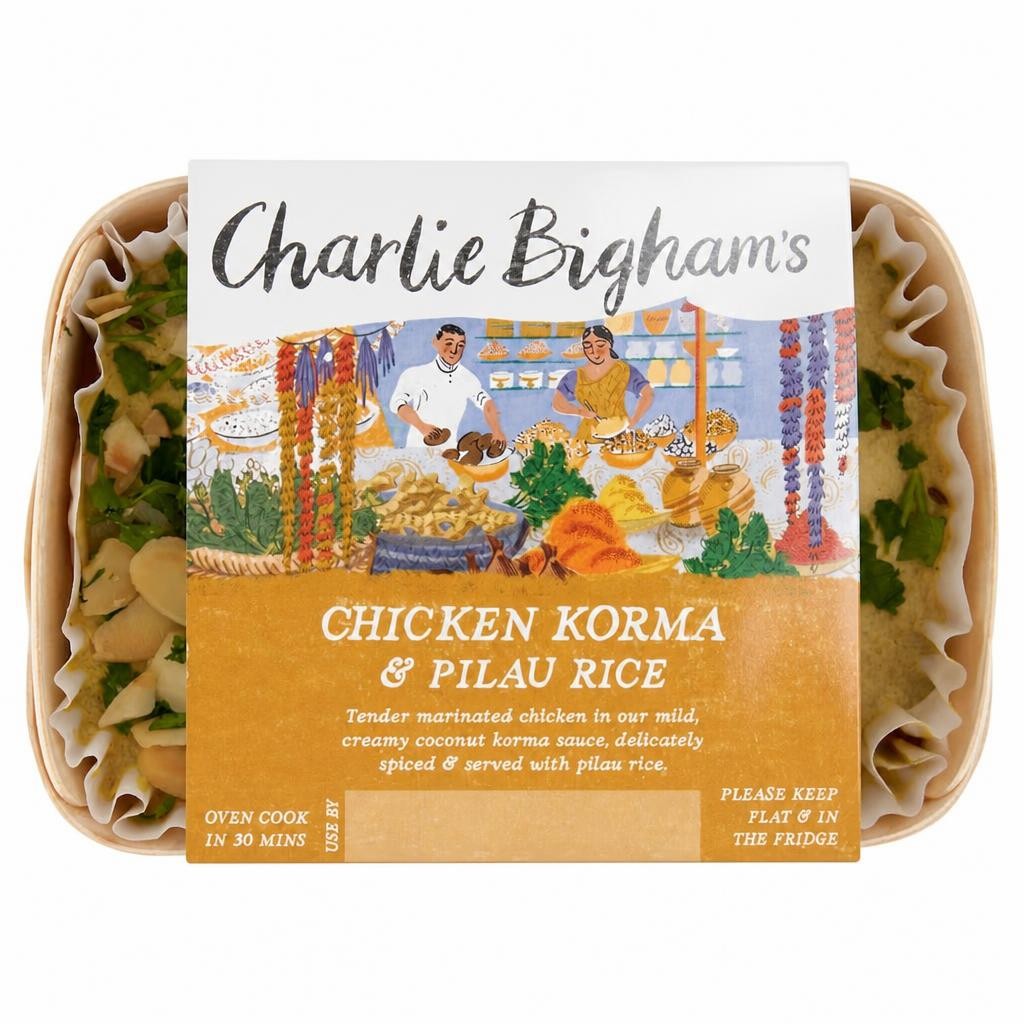 Charlie Bigham's Chicken Korma & Pilau Rice 405g