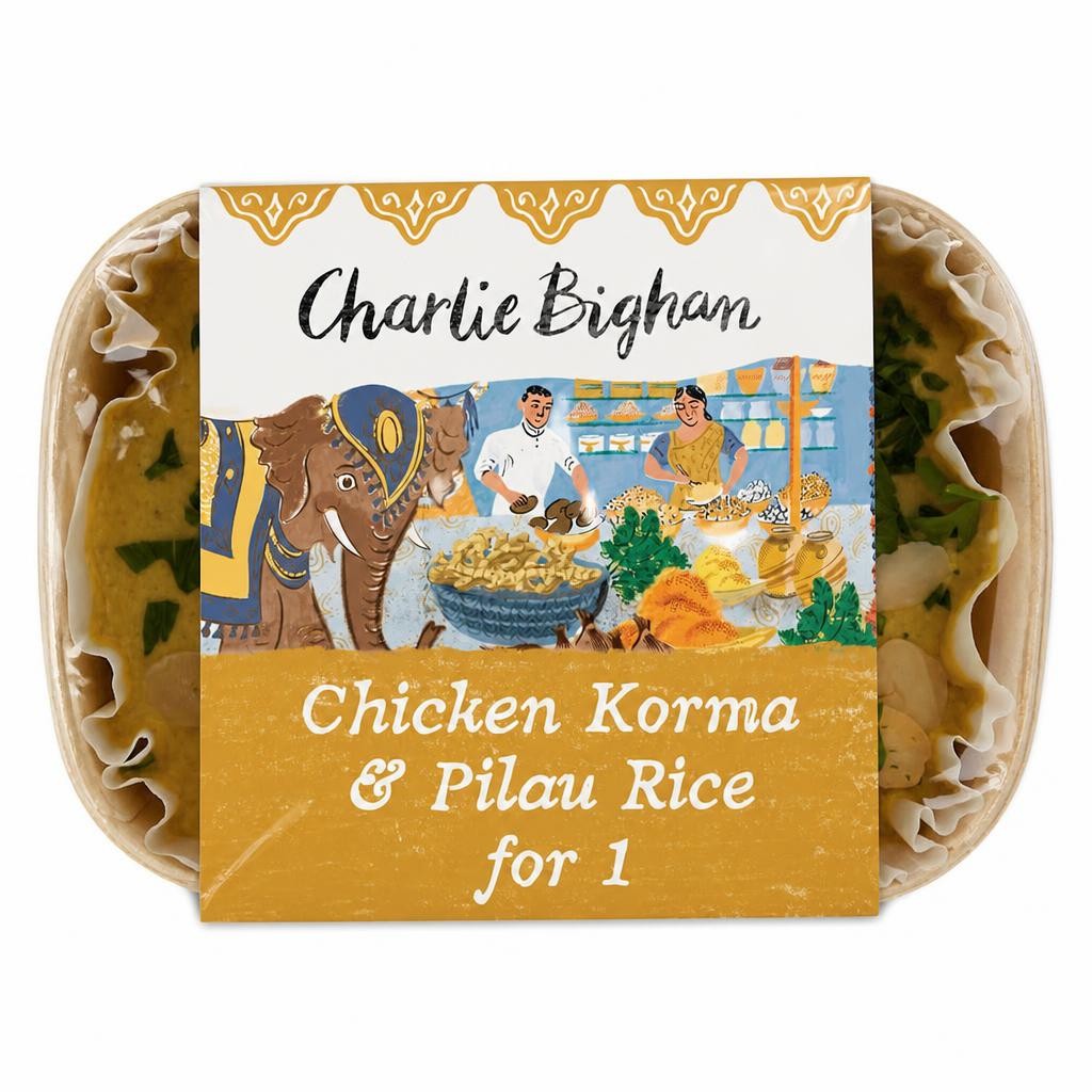 Charlie Bigham's Chicken Korma & Pilau Rice 405g