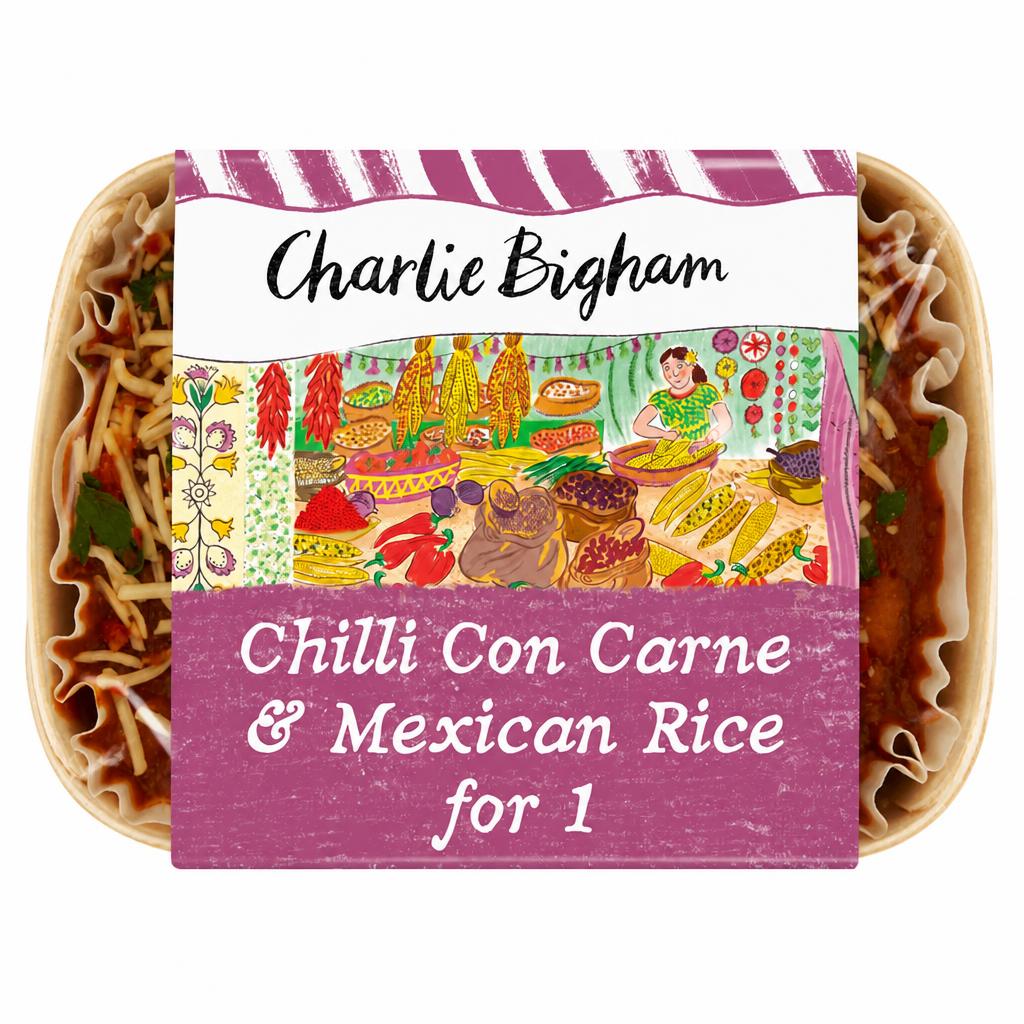 Charlie Bigham's Chilli Con Carne & Mexican Rice 420g