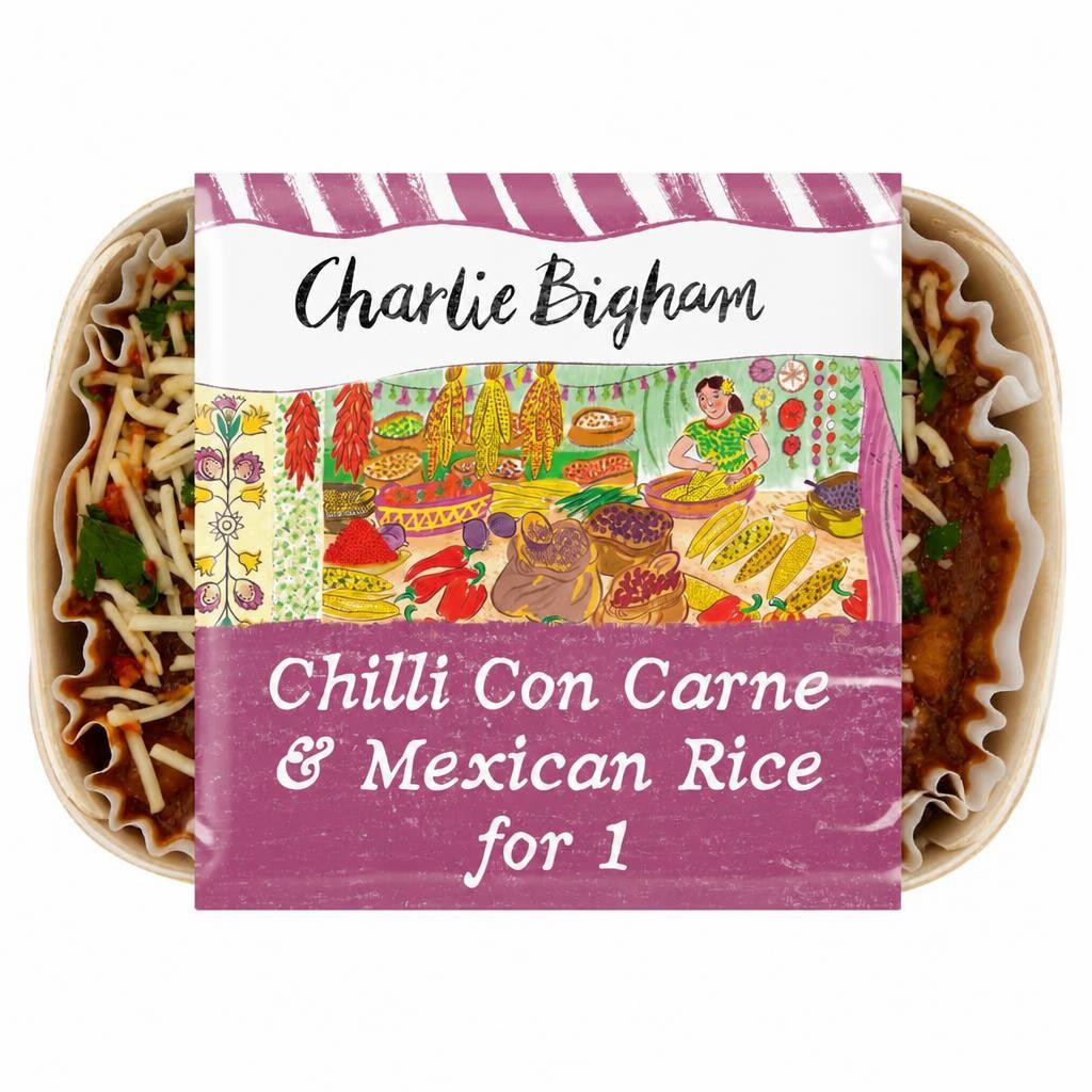 Charlie Bigham's Chilli Con Carne & Mexican Rice 420g