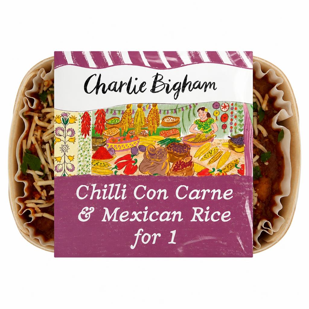 Charlie Bigham's Chilli Con Carne & Mexican Rice 420g
