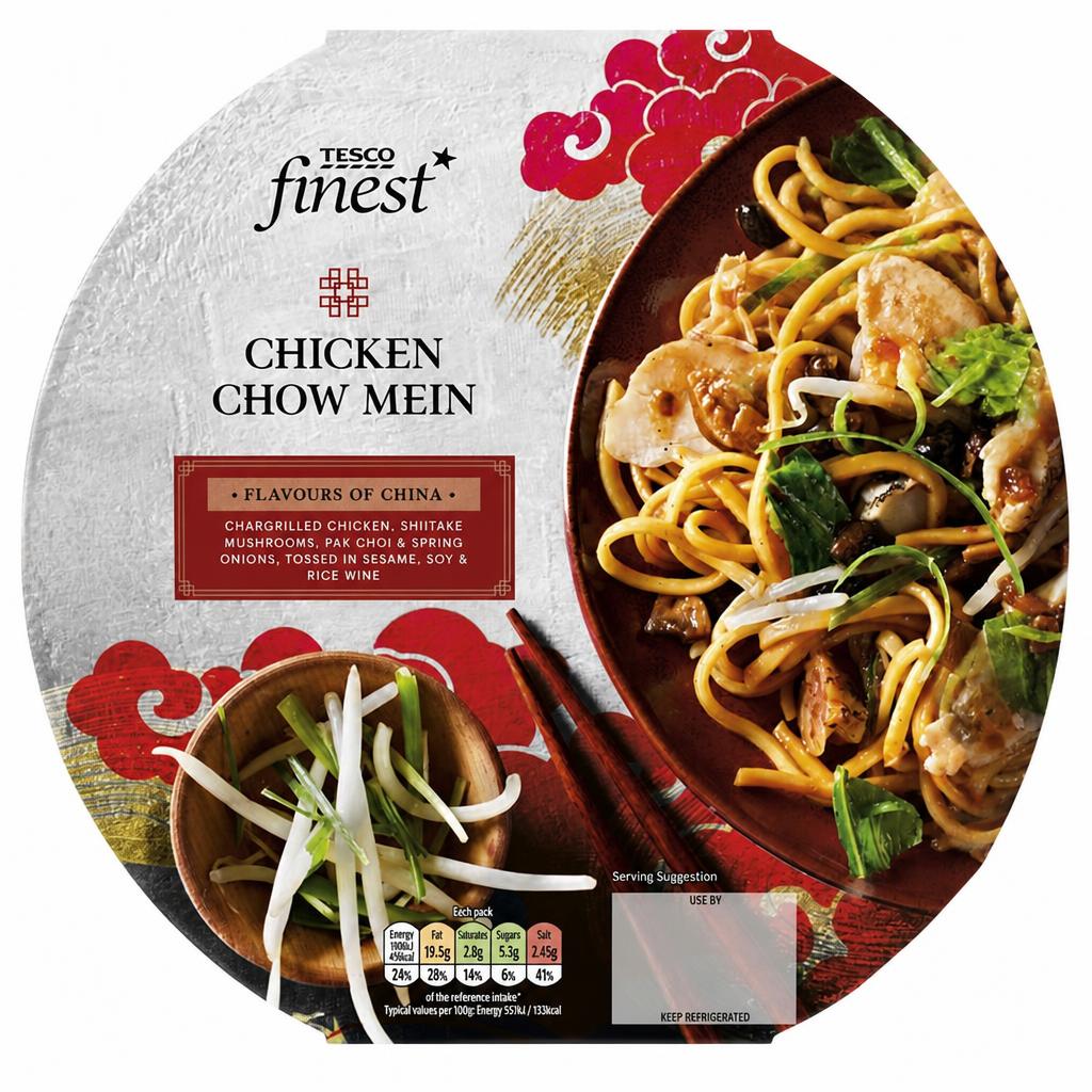 Tesco Finest Chicken Chow Mein 380G