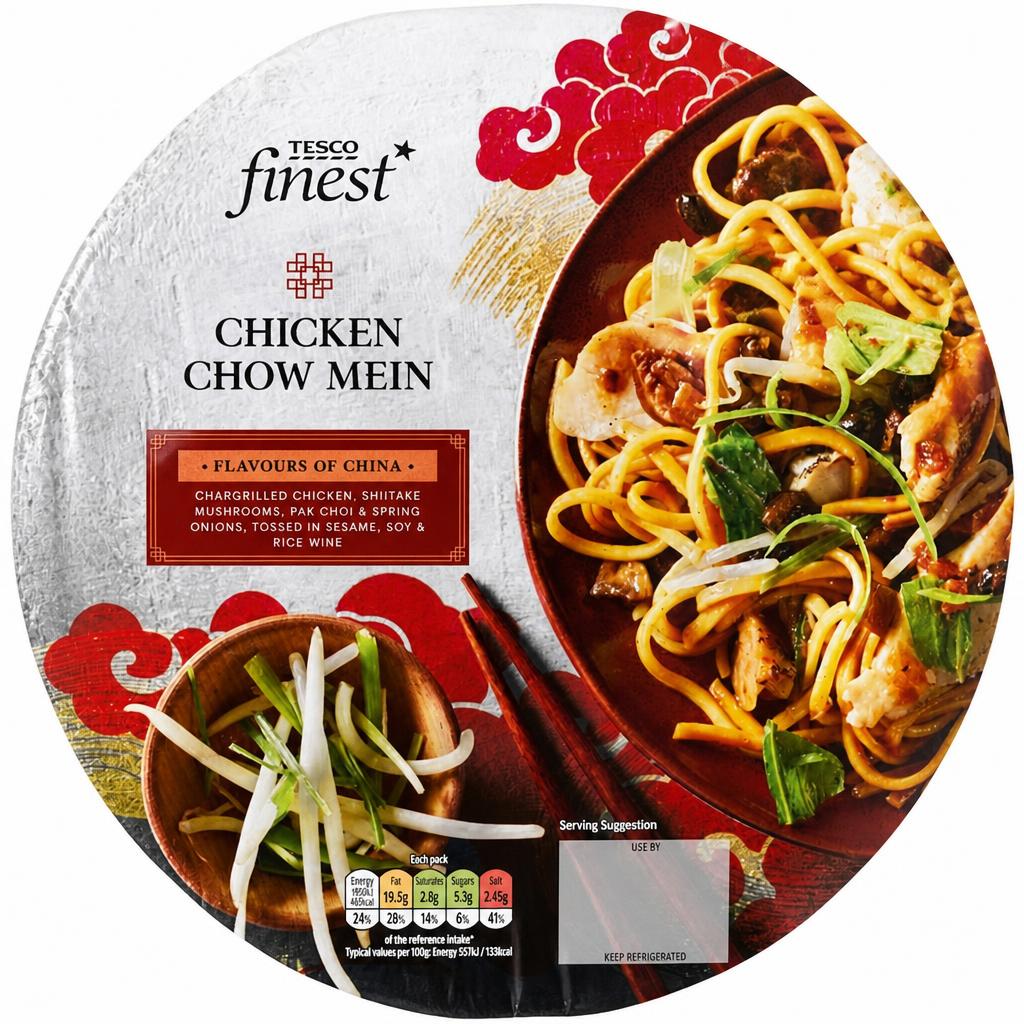 Tesco Finest Chicken Chow Mein 380G