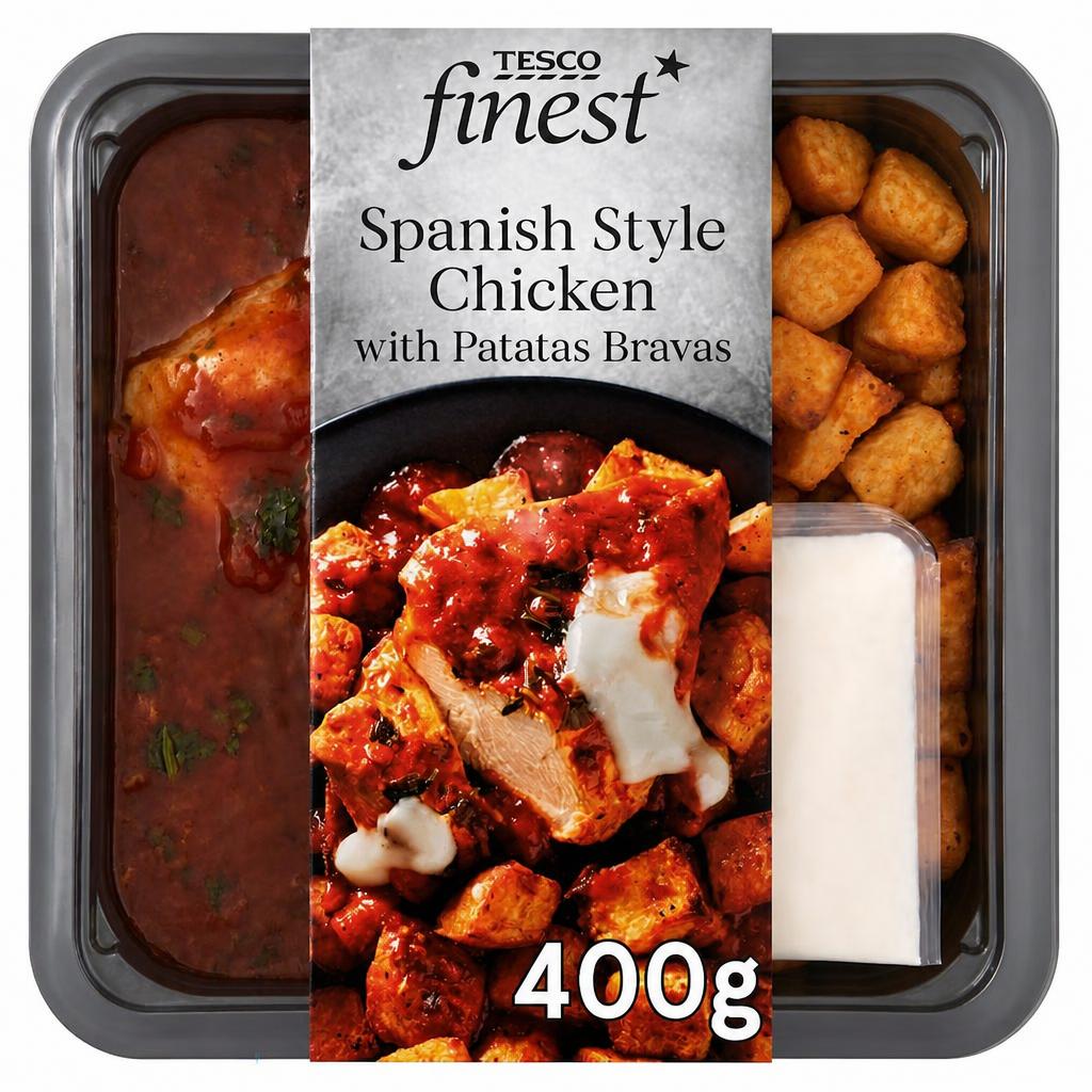 Tesco Finest Spanish Style Chicken with Patatas Bravas 400g