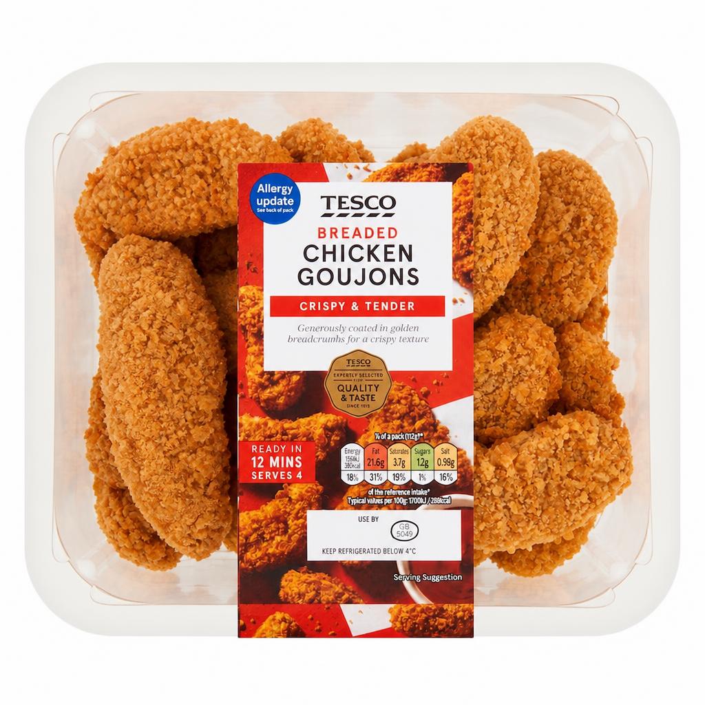 Tesco Breaded Chicken Goujons 540g