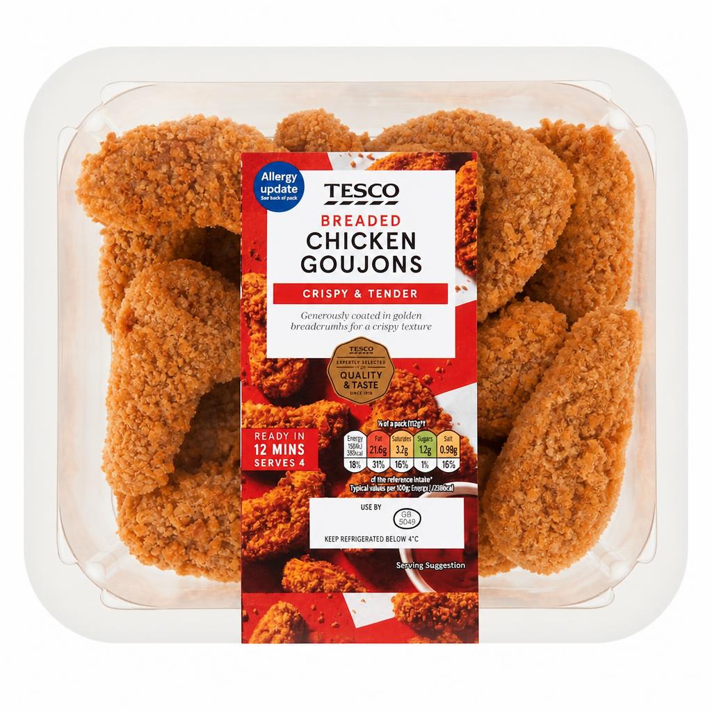 Tesco Breaded Chicken Goujons 540g