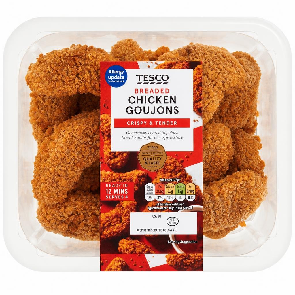 Tesco Breaded Chicken Goujons 540g
