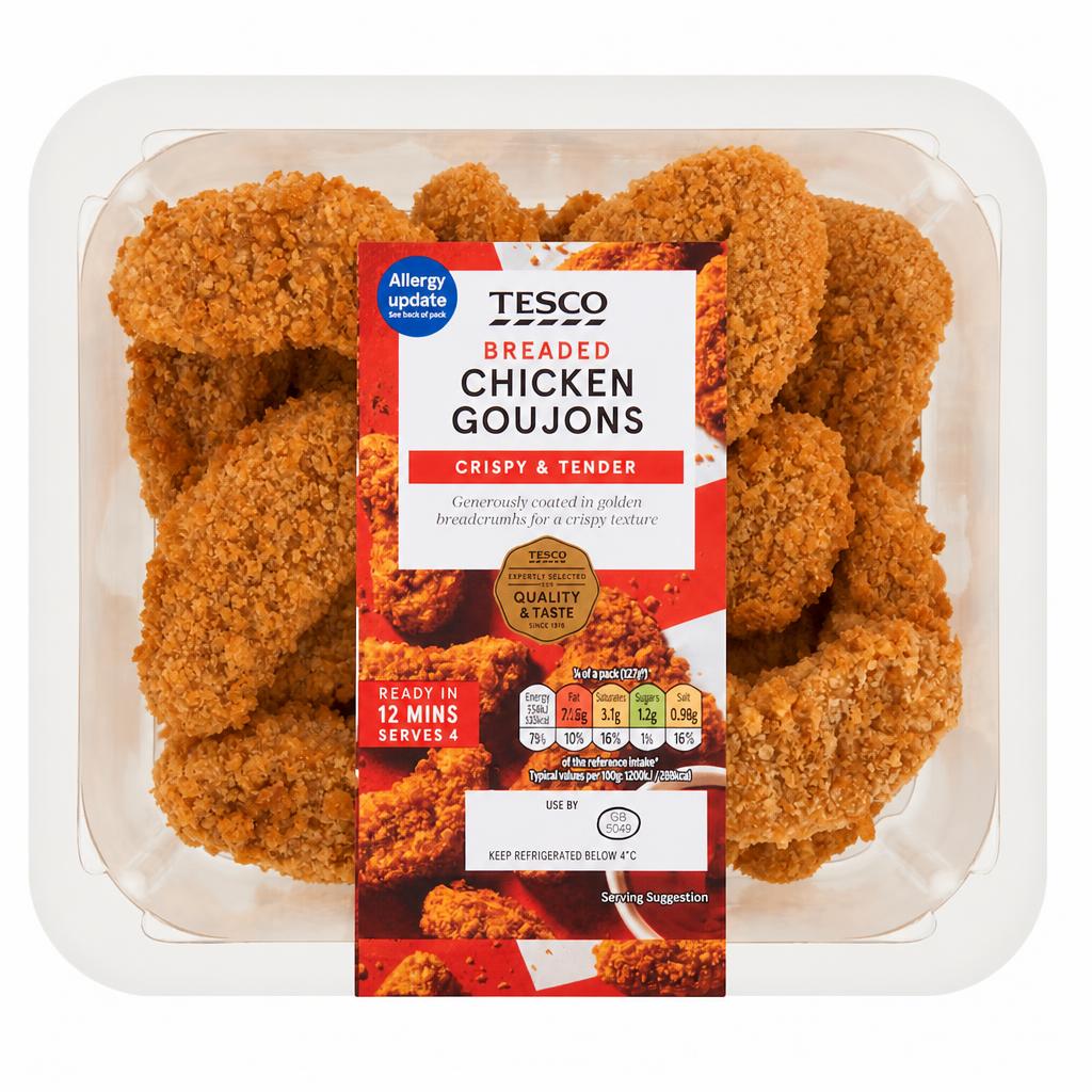 Tesco Breaded Chicken Goujons 540g