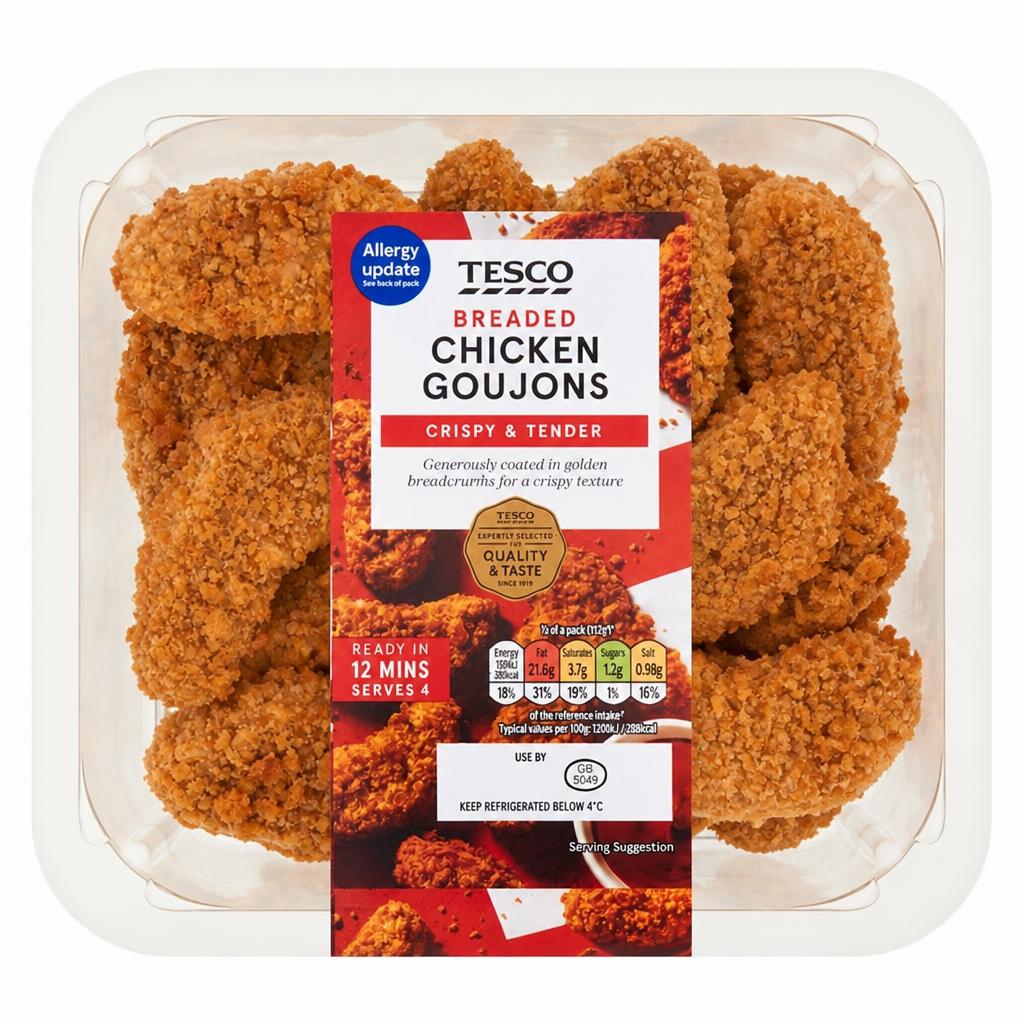 Tesco Breaded Chicken Goujons 540g