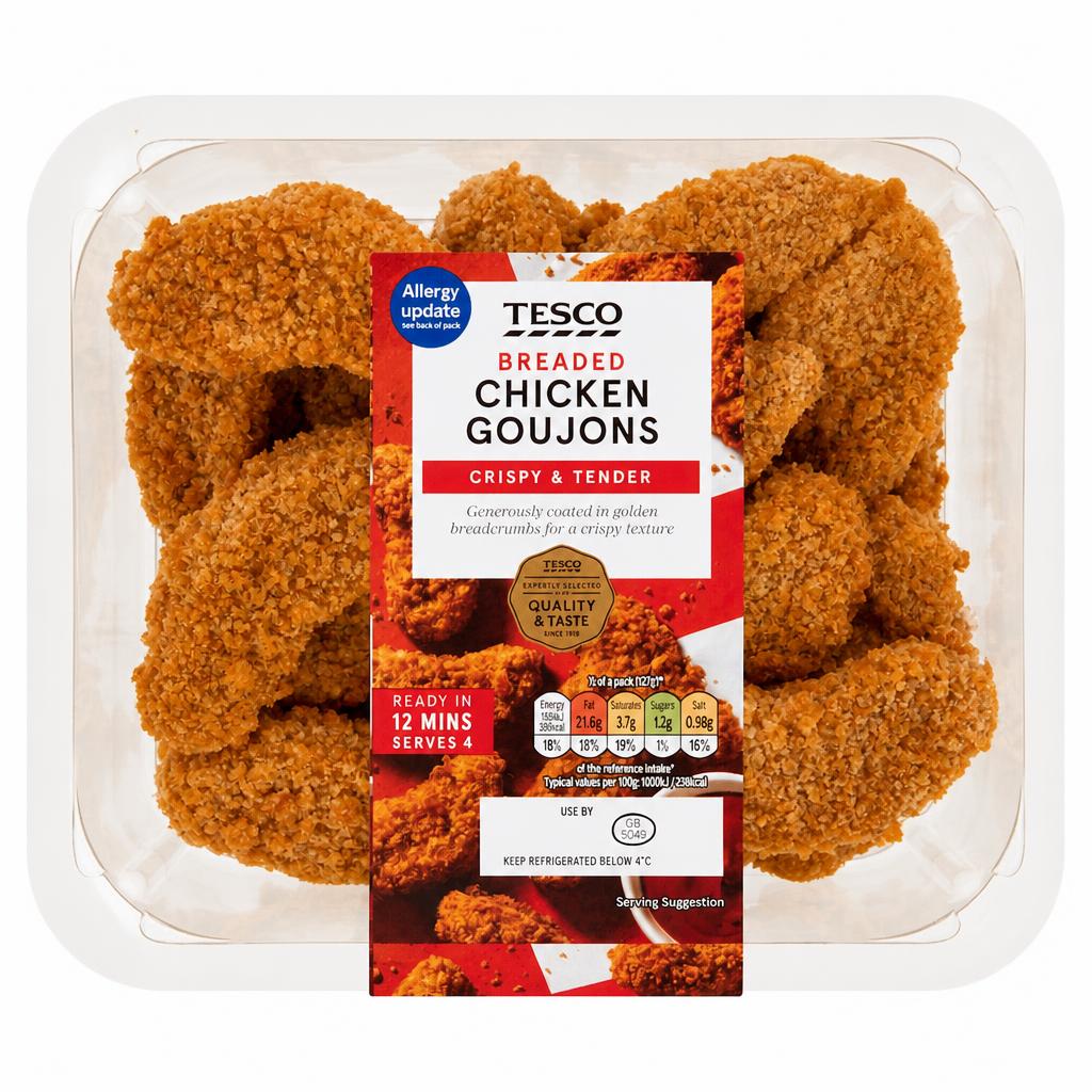 Tesco Breaded Chicken Goujons 540g