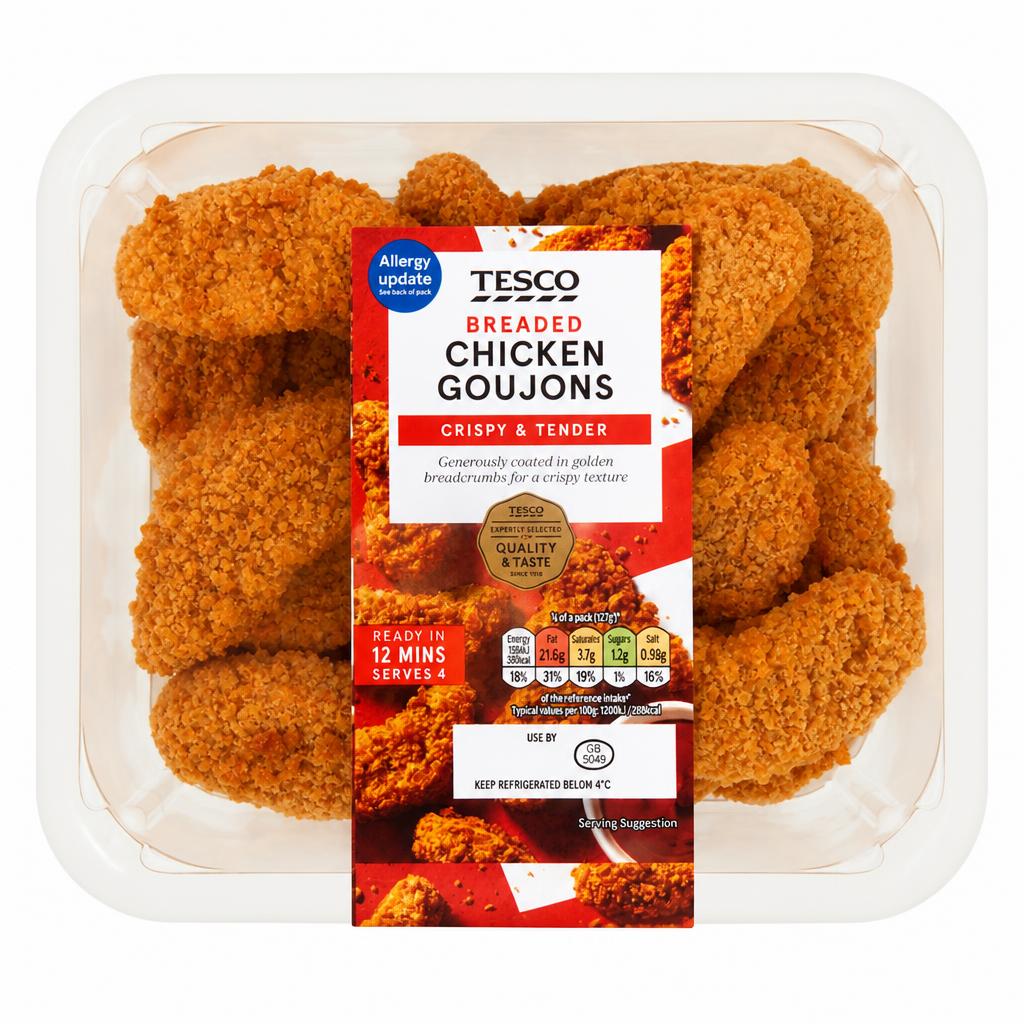 Tesco Breaded Chicken Goujons 540g