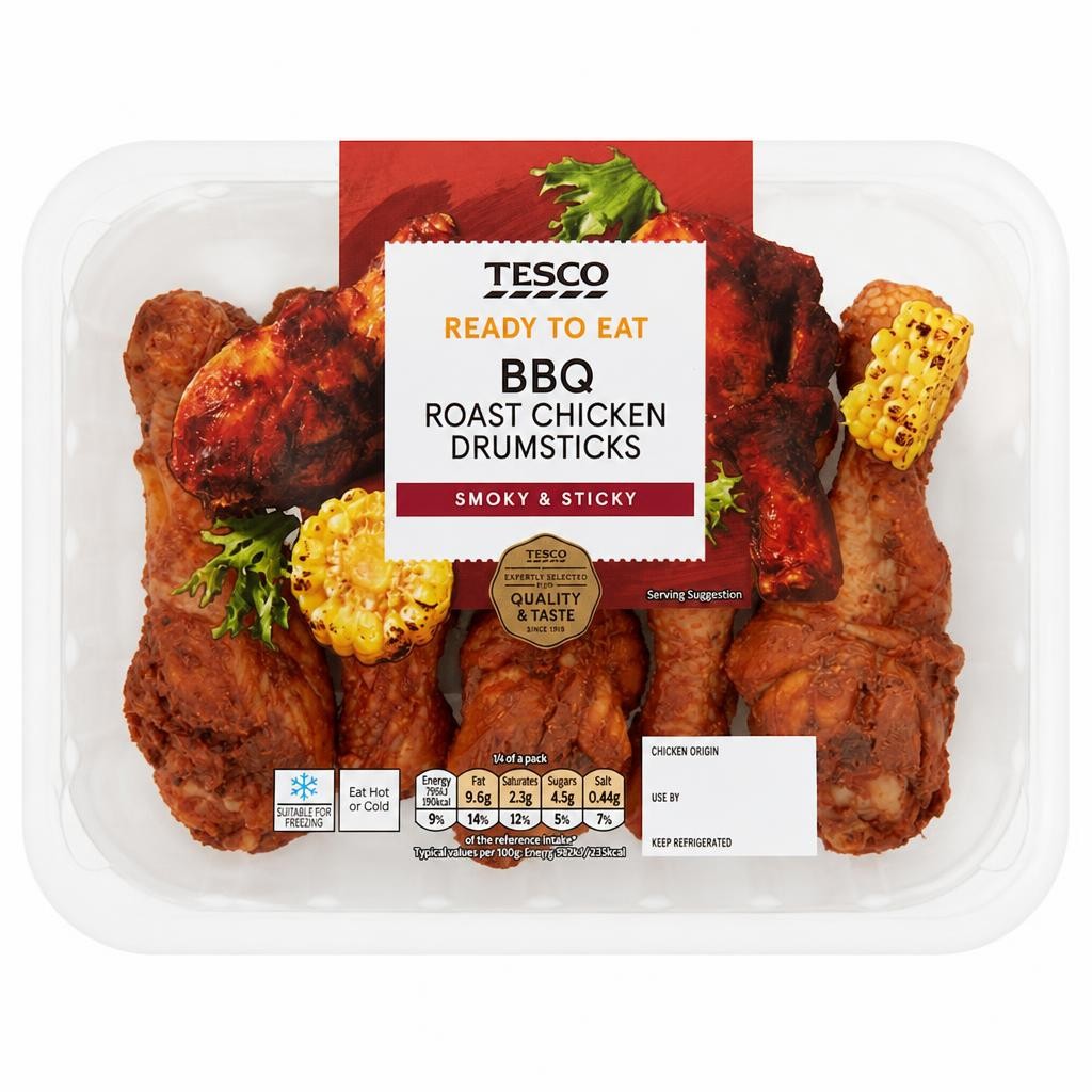 Tesco BBQ Roast Chicken Drumsticks 430g