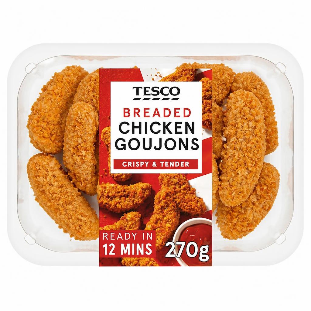 Tesco Breaded Chicken Goujons 270g