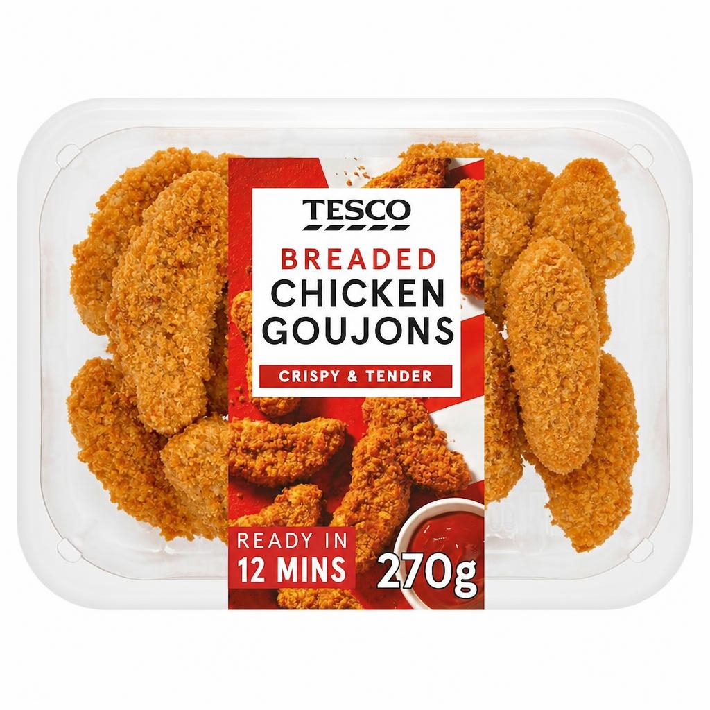 Tesco Breaded Chicken Goujons 270g