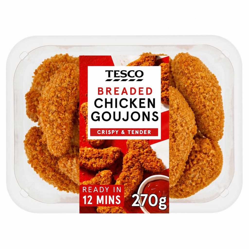 Tesco Breaded Chicken Goujons 270g