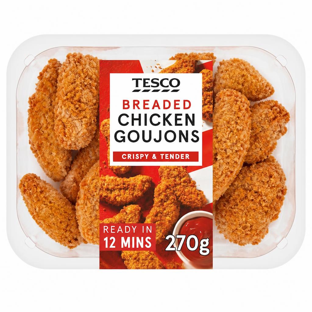 Tesco Breaded Chicken Goujons 270g