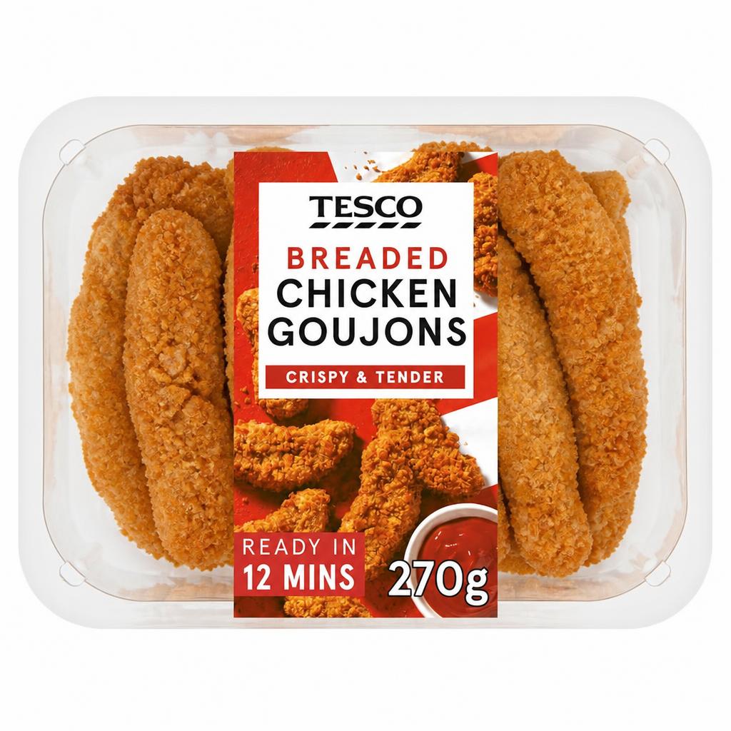Tesco Breaded Chicken Goujons 270g