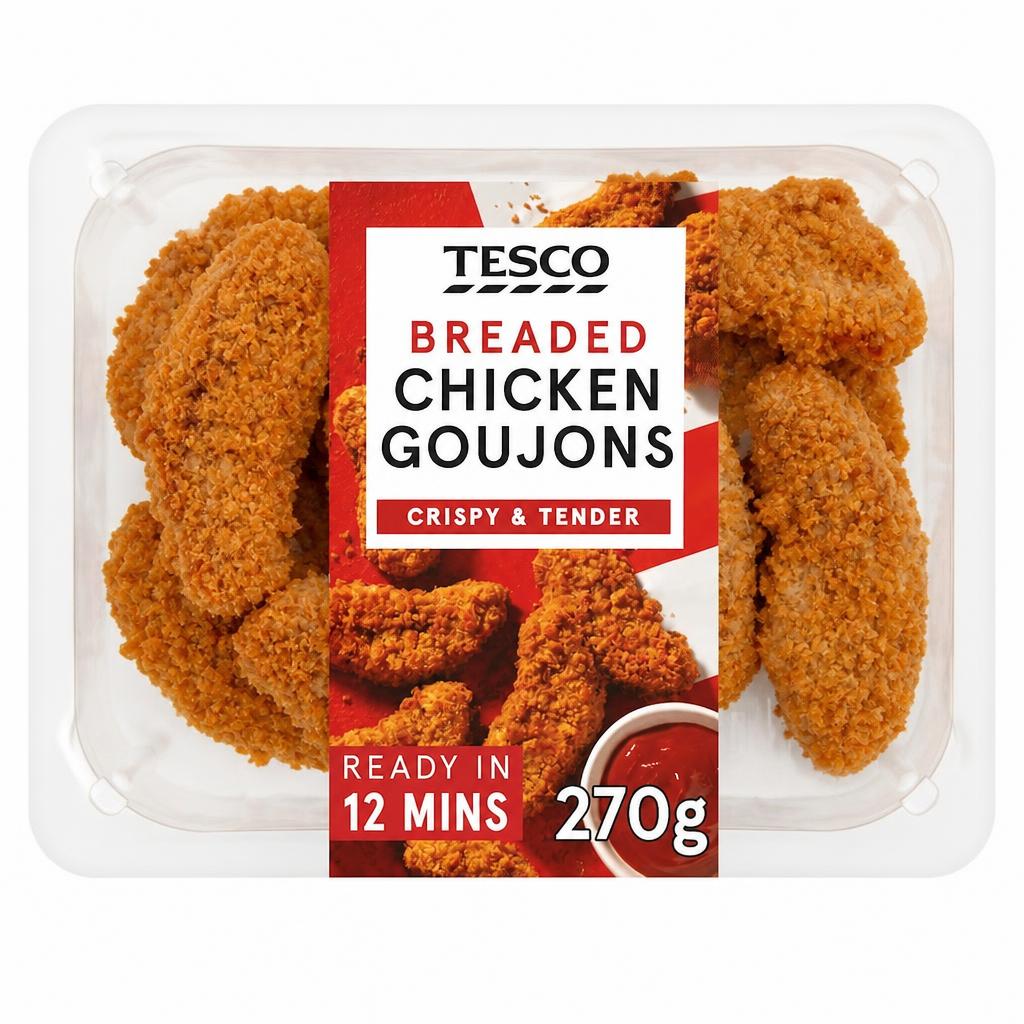 Tesco Breaded Chicken Goujons 270g