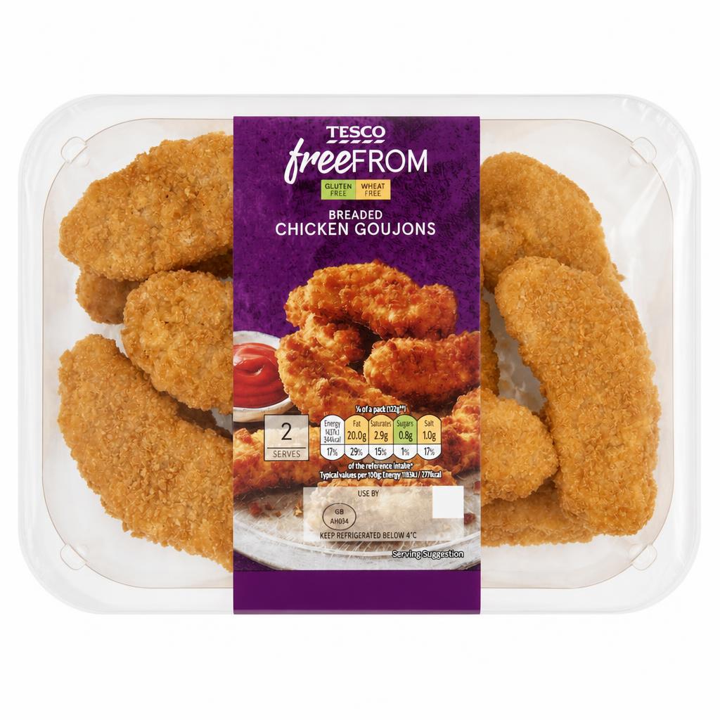Tesco Free From Breaded Chicken Goujons 270g