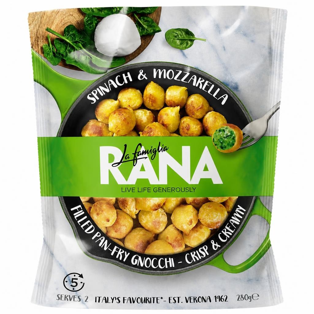 La Famiglia Rana Spinach & Mozzarella Filled Gnocchi 280G