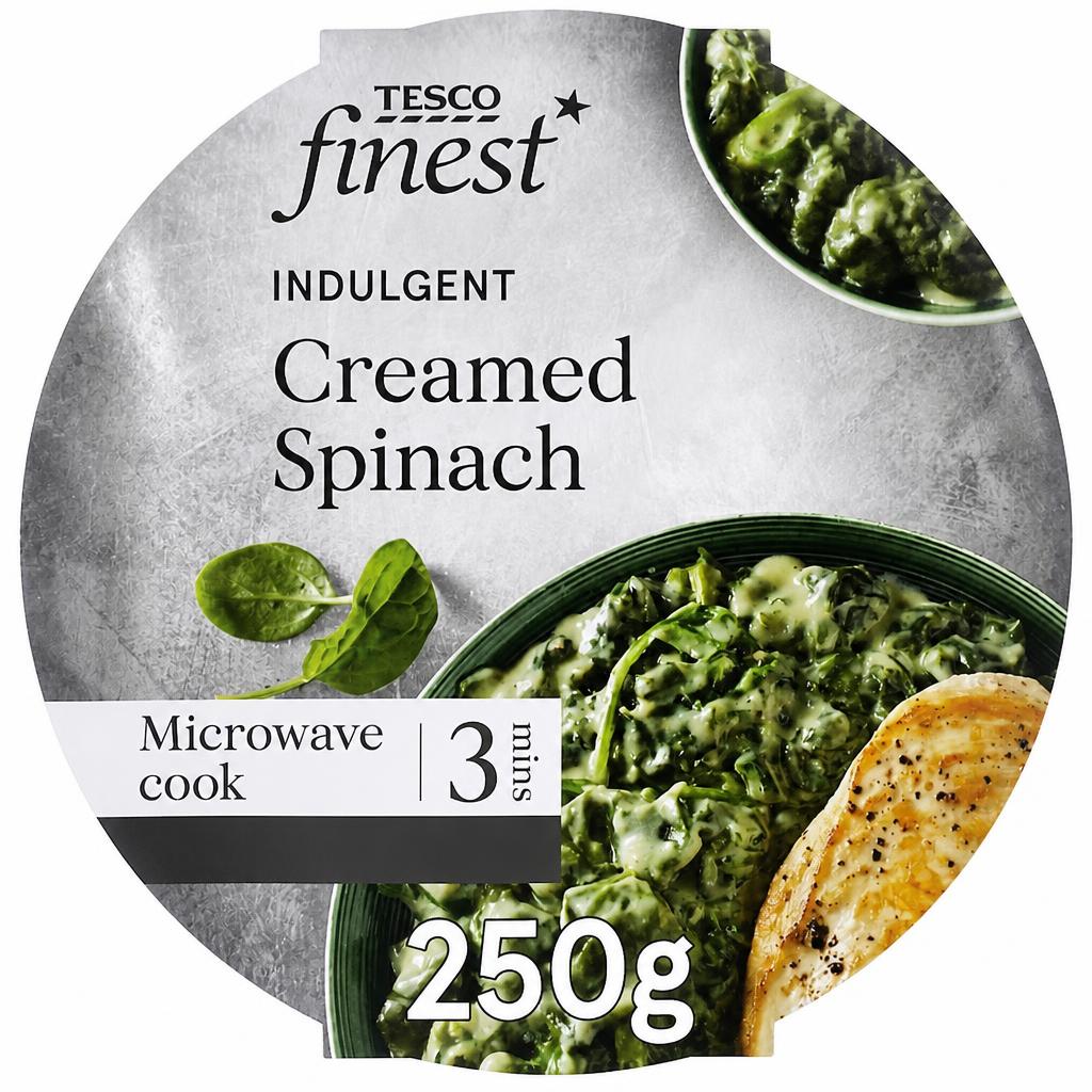 Tesco Finest Indulgent Creamed Spinach 250g