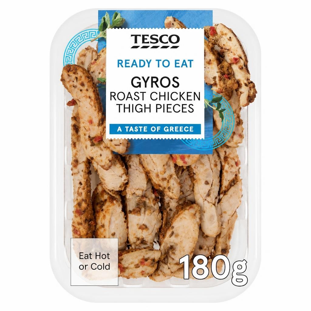 Tesco Greek Inspired Chicken Thigh Strips 180g