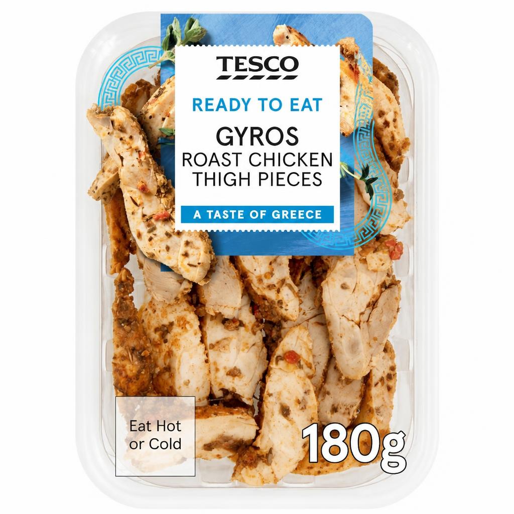 Tesco Greek Inspired Chicken Thigh Strips 180g