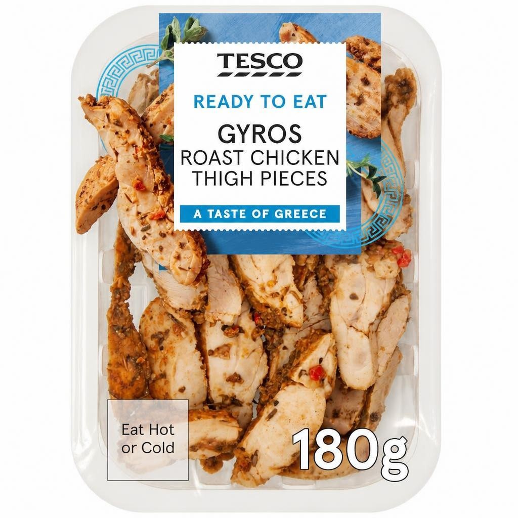 Tesco Greek Inspired Chicken Thigh Strips 180g