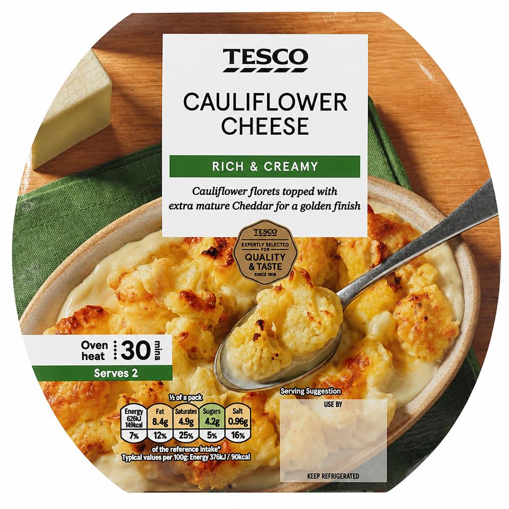 Tesco Cauliflower Cheese 350G