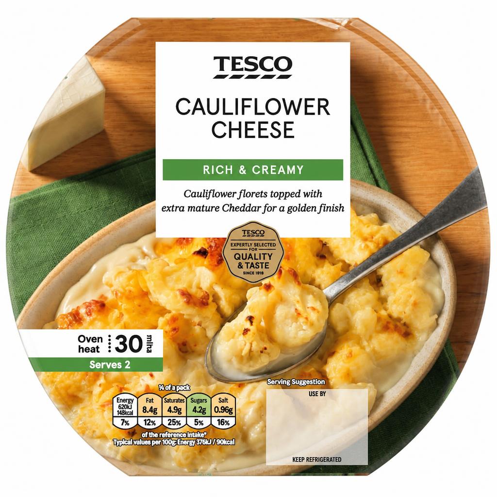 Tesco Cauliflower Cheese 350G