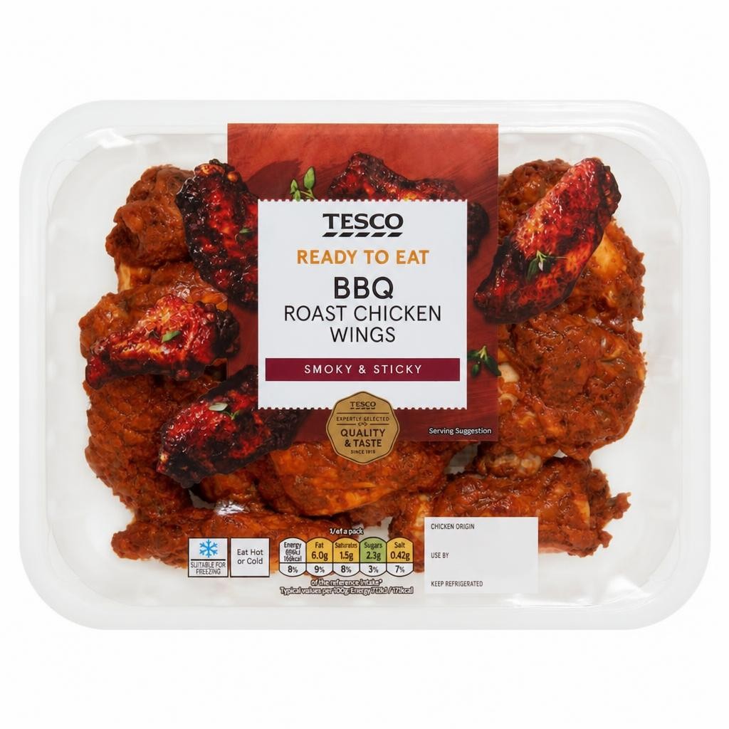 Tesco BBQ Roast Chicken Wings 525g