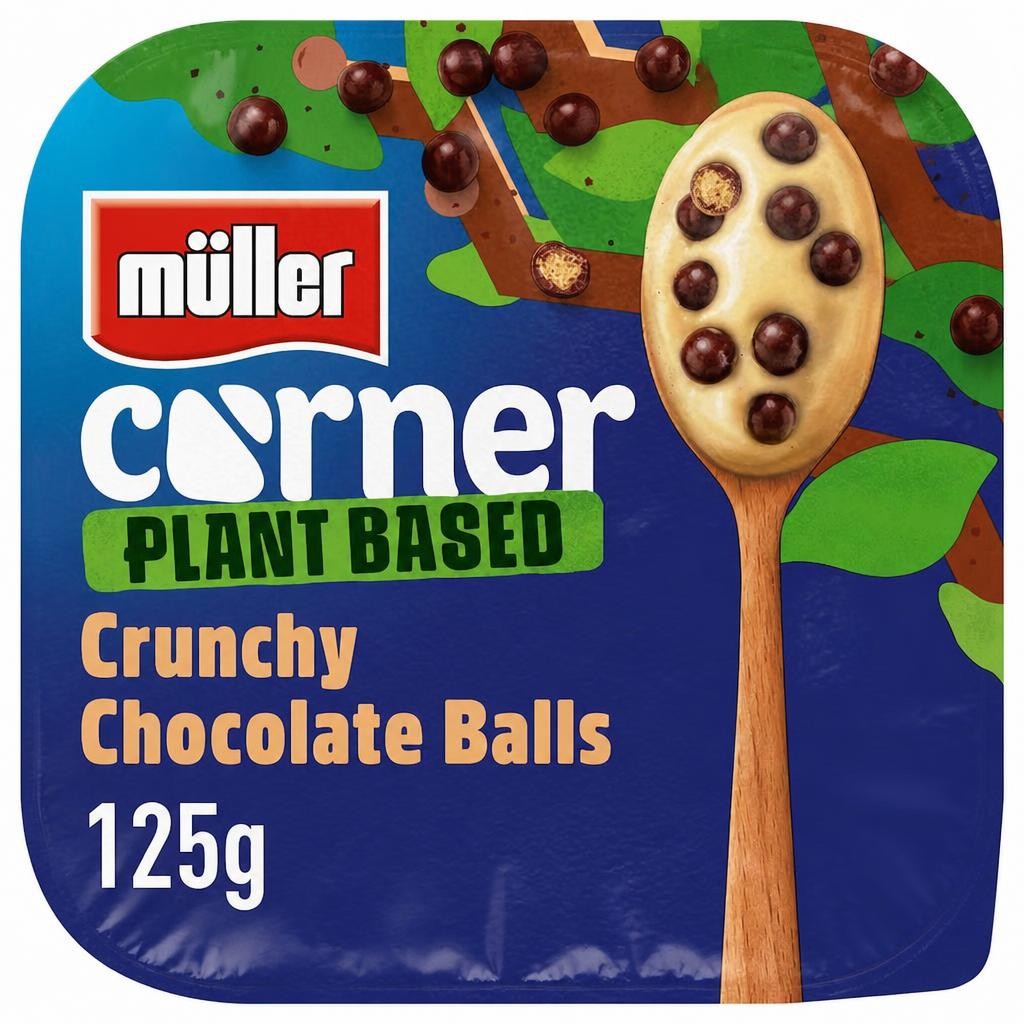 Muller Corner Plant Based Yoghurt Crunchy Chocolate Balls 125g