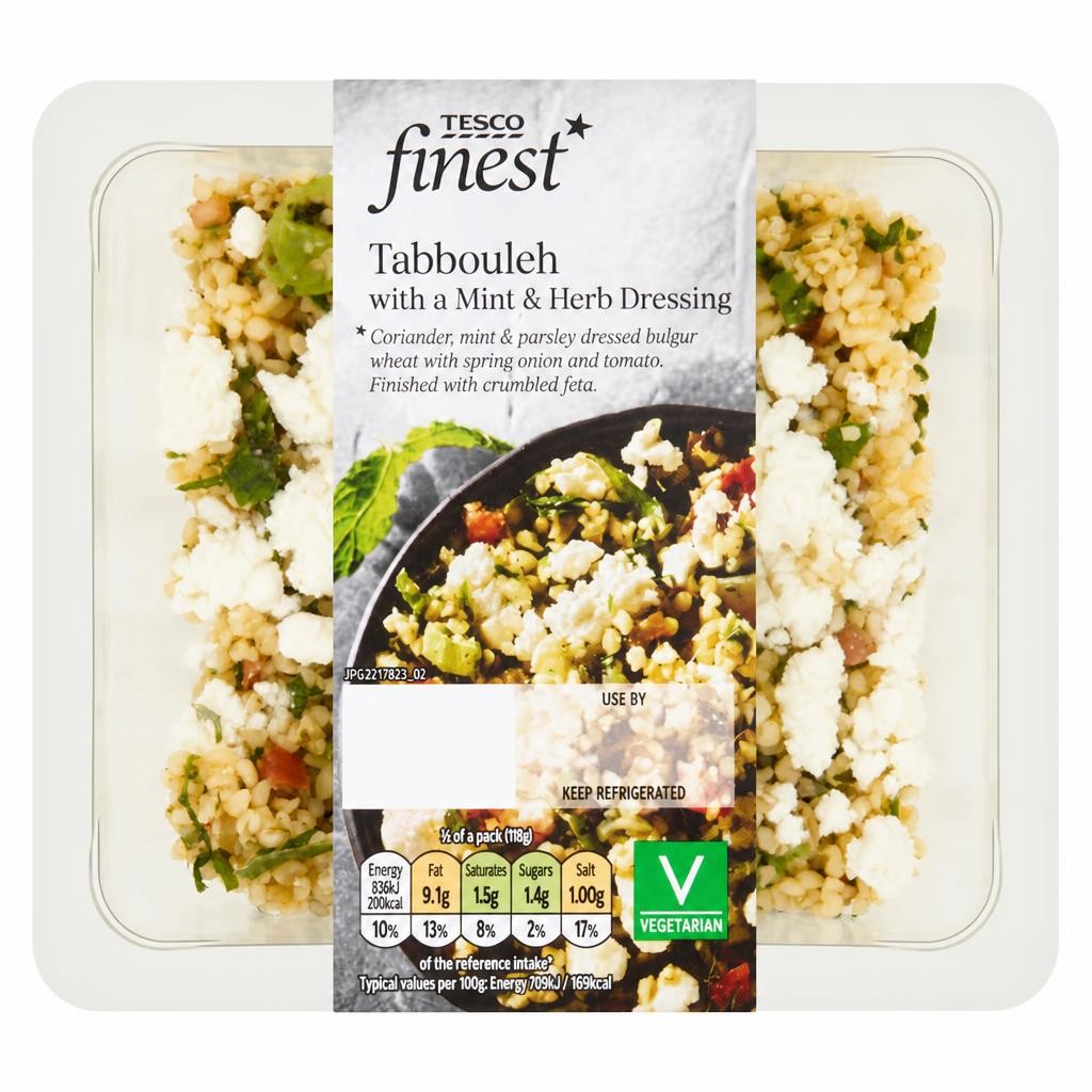 Tesco Finest Tabbouleh with Mint & Herb Dressing 235g